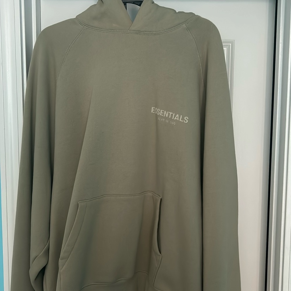 Fear of God Essentials Hoodie “Sea Foam” Size XL